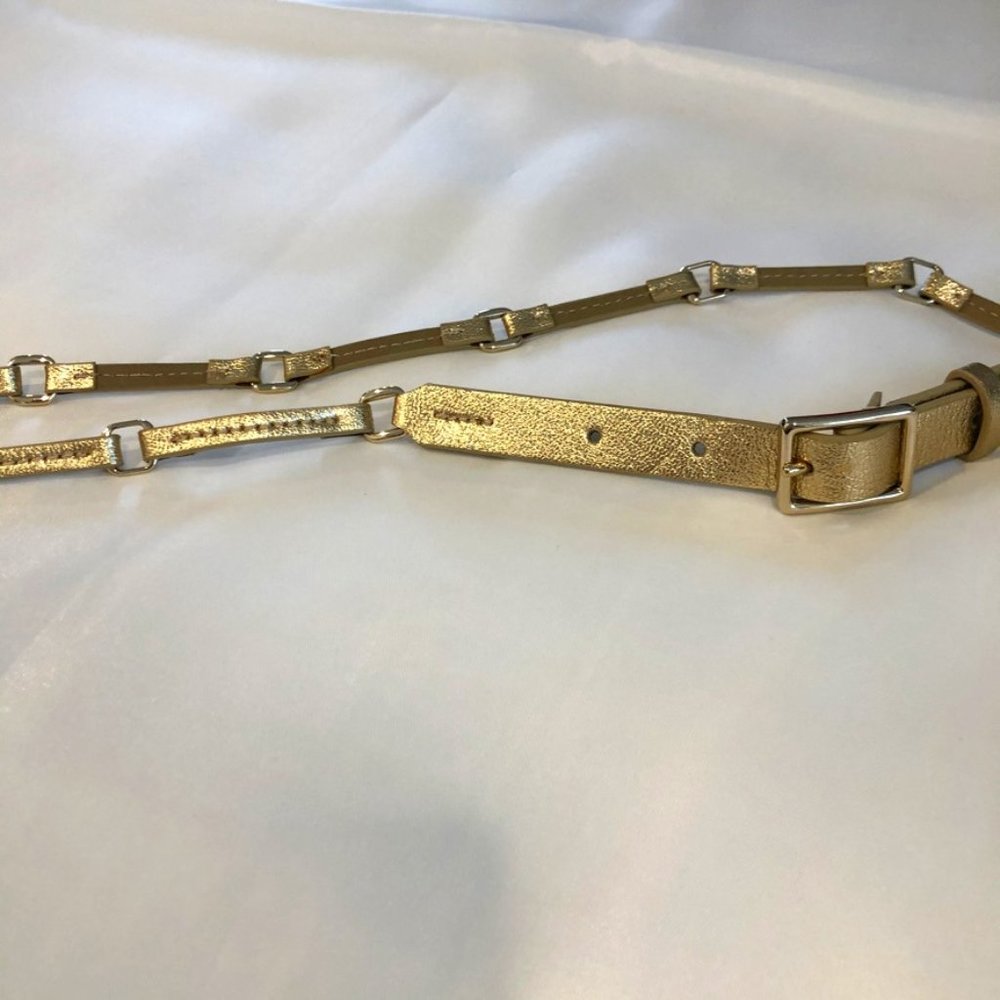 Talbots "jointed" gold belt. XS